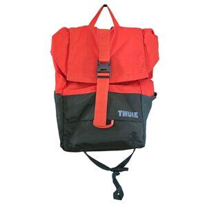 Thule Orange & Black Backpack With Buckle Closure & Side Pockets